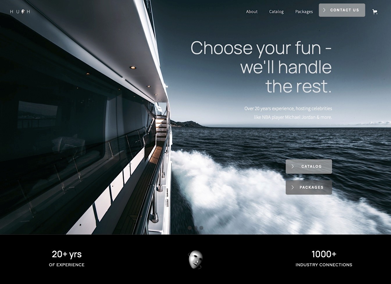 Hush luxury experiences site