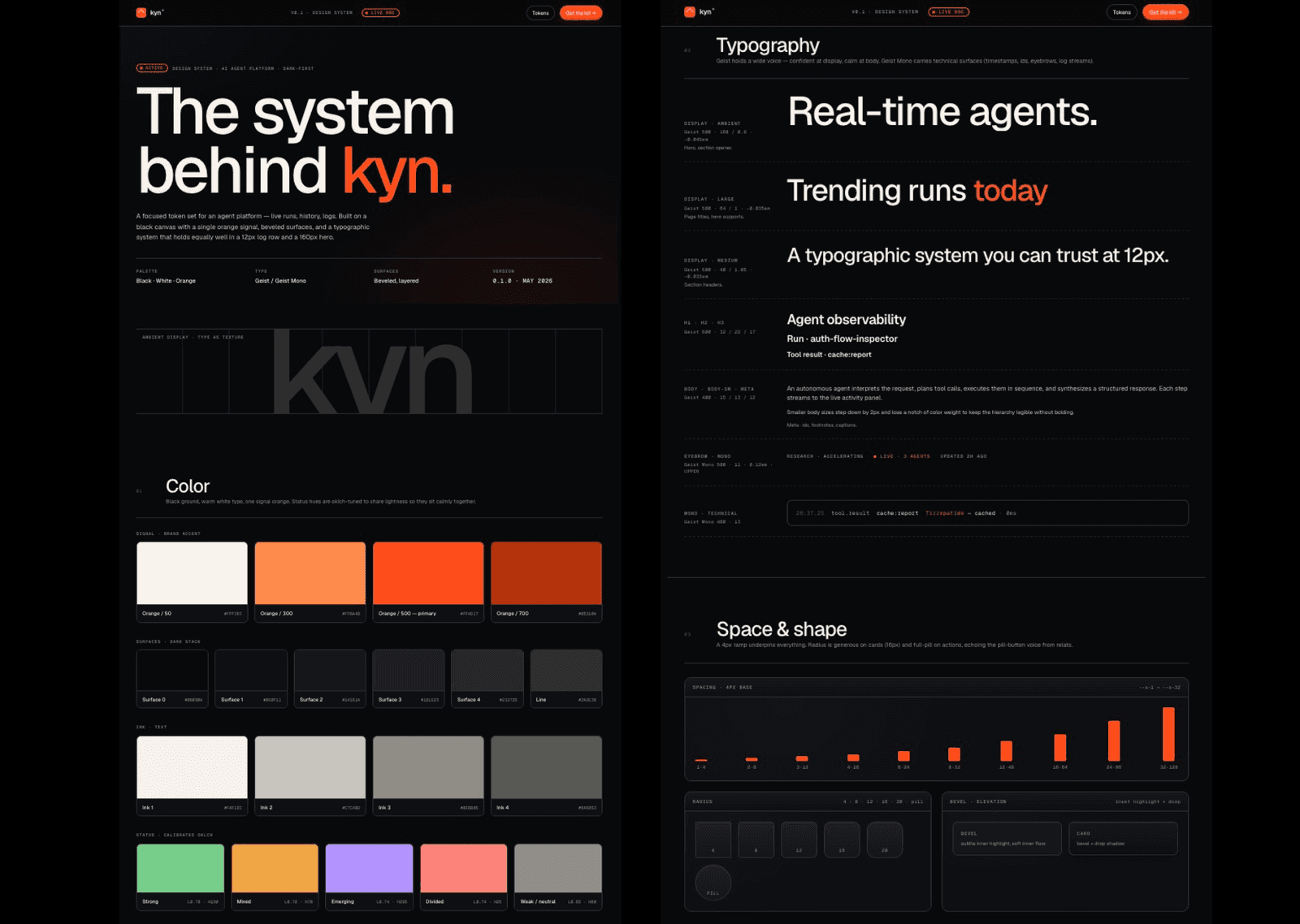 Kyn design system tokens